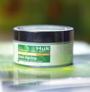 a jar of husk anti - aging cream