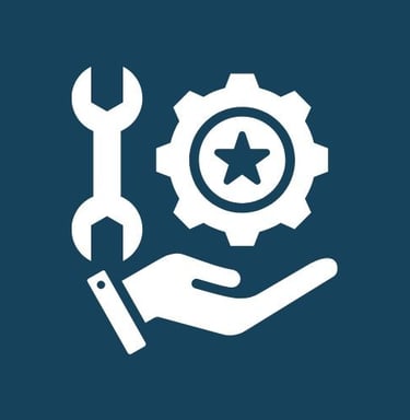 Icône de service technique et support en solutions d’encaissement