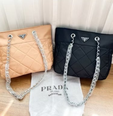 a prada baguet bag with a prada baguet bag