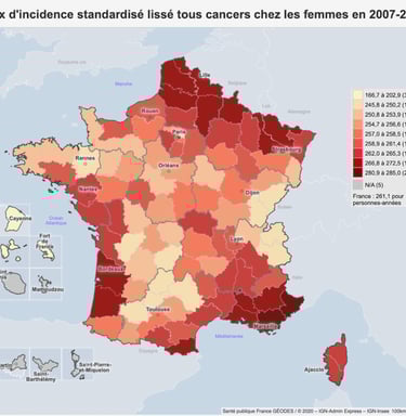 PESTICIDES SANTÉ CANCERS CARTE