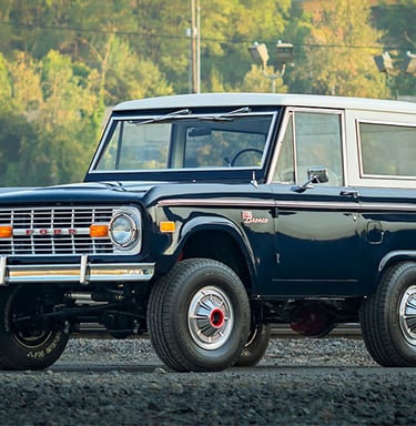 A black and white jeep with a white top and a black bottom