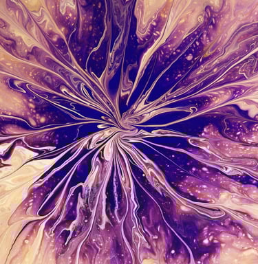 a beautiful purple ink swirl drawing