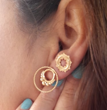Boucles d'oreilles en plaqué or