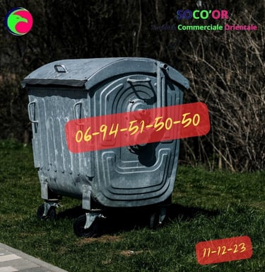 Poubelle Métallique Galvanisé