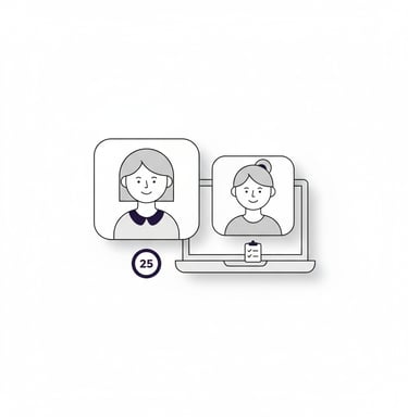 Videollamada de 25 minutos y checklist