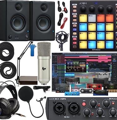 presonus eris e3.5 home studio big bundle