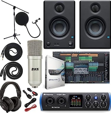 presonus eris e3.5 home studio bundle