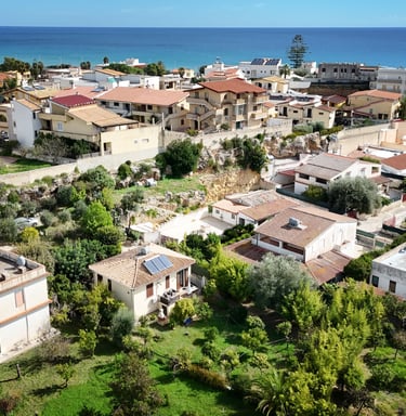 a city with a lot of houses and trees