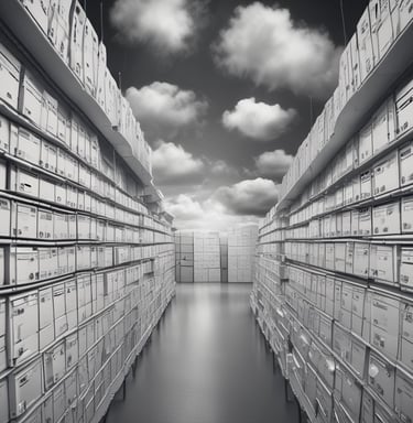 A tall apartment building with a brown and yellow facade stands against a clear blue sky. In front of the building, a large palm tree casts a shadow across the structure. The building has multiple balconies and windows, with a 'for sale' sign displayed on one of the balconies.