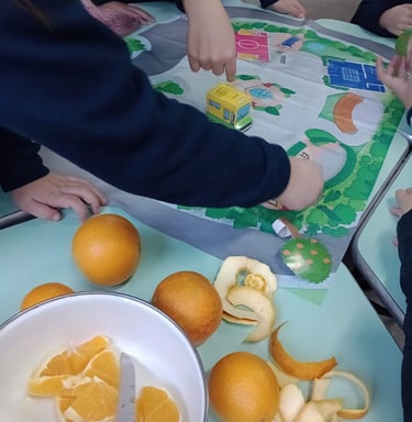 Programa Rangonautas nas Escolas, com atividades lúdicas, hortas e culinária