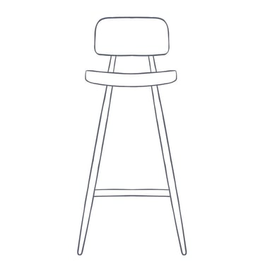 A very tall chair