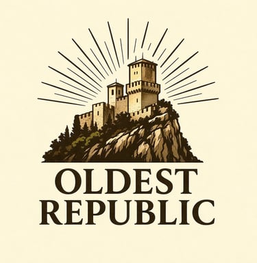 Logo of Oldest Republic, online publication introducing San Marino to an international audience