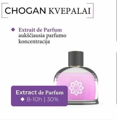 30 % kvepalų esencijos kvepalai be vandens su augalų alkoholiu