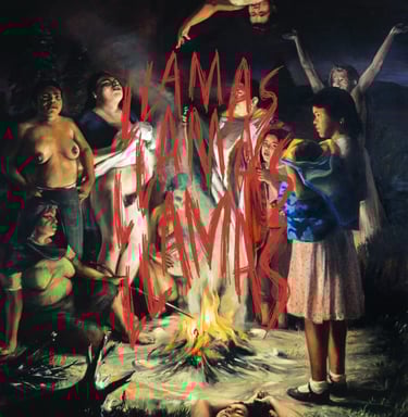 Portada del disco LLAMAS LLAMAS LLAMAS.