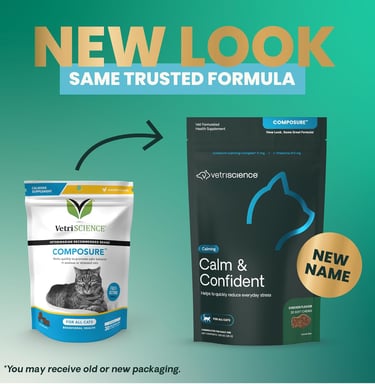 VetriScience Laboratories Composure, Calming Formula for Cats, 30 Bite-Sized Chews