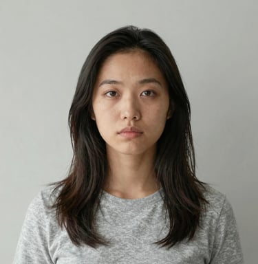 Black and pink themed portrait of a thoughtful author surrounded by books.