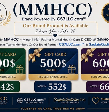 Redeemed Gift Cards 100$ To 600$ (MMHCC) Brand Powered By CS7LLC.com™