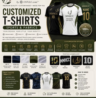 (MMHCC) 🌐 CS7LLC.com™ Customized T.Shirts (Sports & Fabrics)