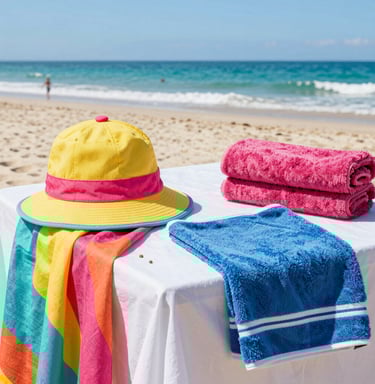 A close-up of a handwoven cotton canvas bag resting on sunlit driftwood by the beach