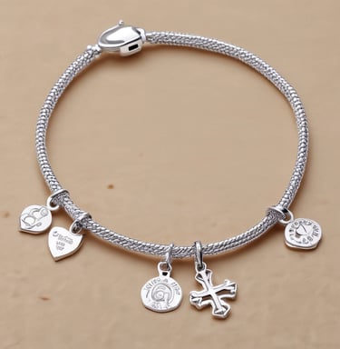 Personalized mug with colorful design and a name printed in gold lettering