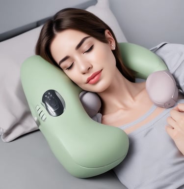 Vibrant gift box wrapped in lilac paper with golden ribbon, set on a red background