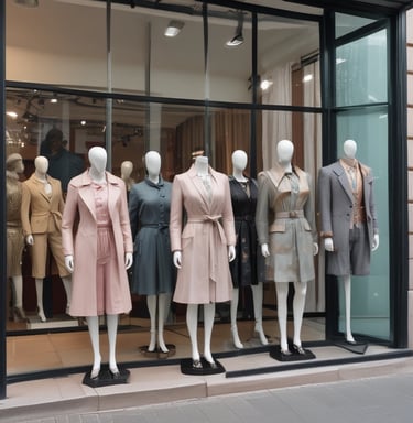 A vibrant collage showing various product categories like electronics, clothing, and home goods.