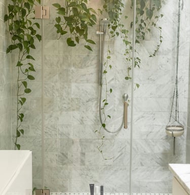 nature in bathroom