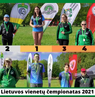 Lietuvos petankės vienetų čempionatas 2021 metais