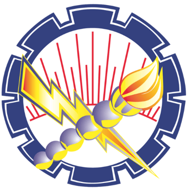 a logo for a company that is selling a torch