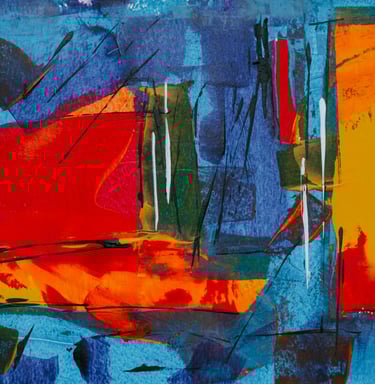 Contemporary art gallery at EVO Space, Johns Creek exhibition venue