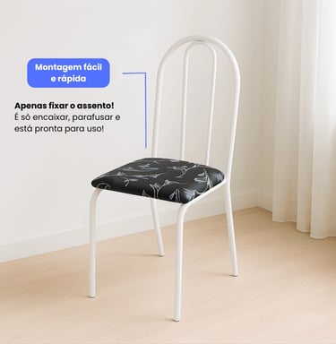 Conjunto 4 Cadeira Para Cozinha E Sala De Jantar