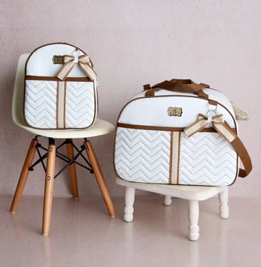 Kit Bolsa de Bebê 2 peças Mala Maternidade e Mochila de Passeio
