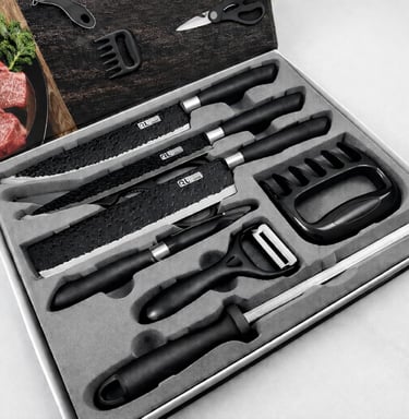 Kit Churrasco Premium 8 Peças – Conjunto Profissional
