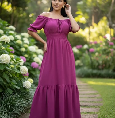 Vestido Longo Feminino Evangélico Chique Soltinho