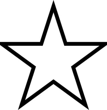 Star shaped black linework