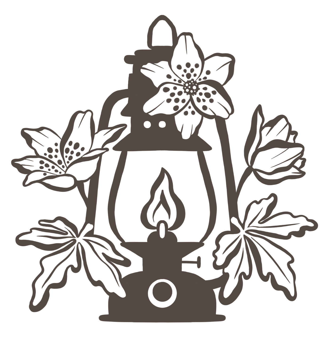 Blooming Lantern logo by illustrator Ildiko Hankoszky