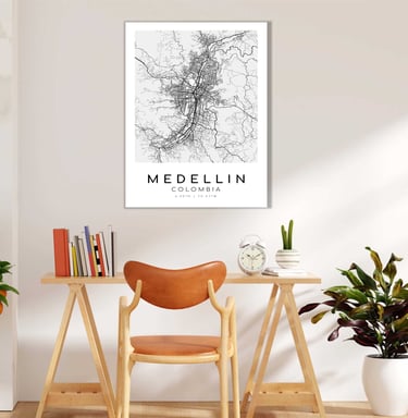 Cuadro Mapa Medellín
