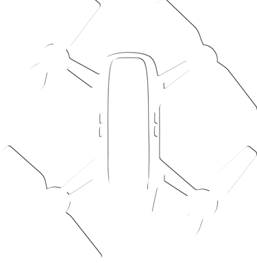 a drone vectorized icon