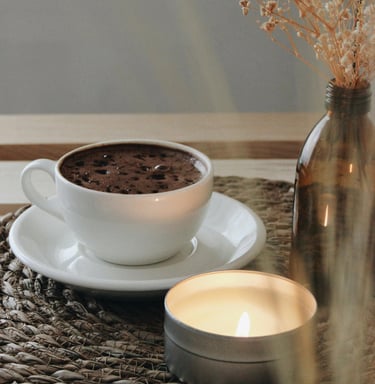 wax, candle, wick, tin