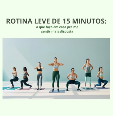 Demonstração de rotina leve de movimento para mulheres com pouco tempo