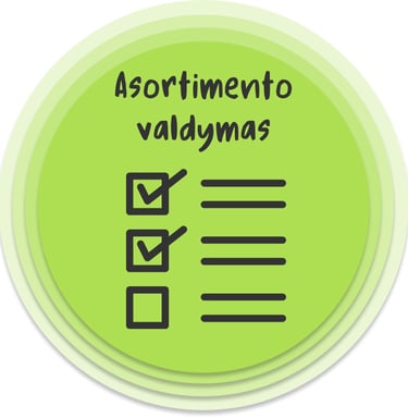 Asortimento valdymo procesas. Fluentstock