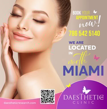 Imagen de un arte para publicidad en las redes sociales de Daesthetic MD Clinic