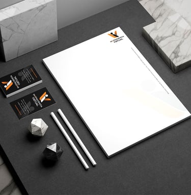Imagen de aplicaciones de marca en un Mock up