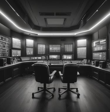 a man riding a skateboard down a street next to tall buildings