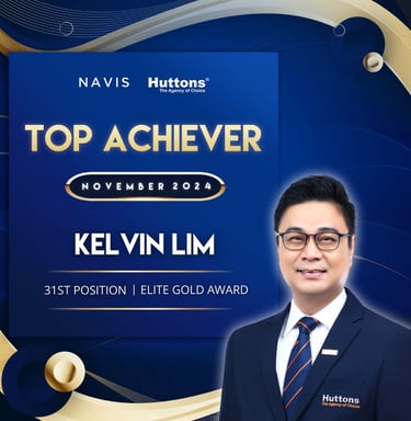 Huttons Top Achiever Kelvin Lim Elite Gold Award for November 2024.