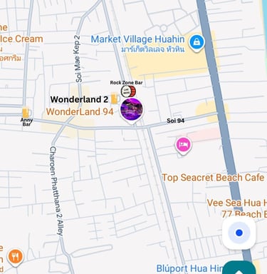 Map of Soi 94 in Hua Hin