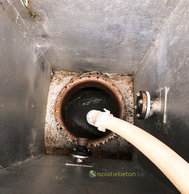 ondergrondse tank schuimbeton