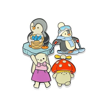 Soft enamel pin with raised metal lines and vibrant color fill