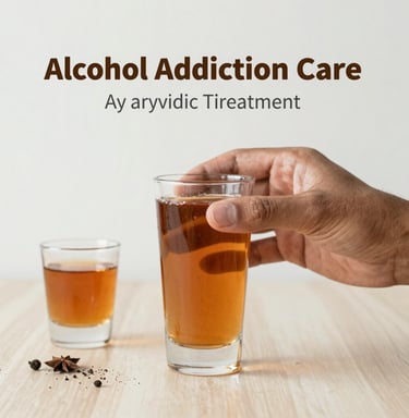 Close-up of vibrant herbal capsules arranged on a wooden table with fresh Ayurvedic herbs scattered around.