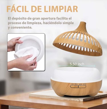 humifidicador ultrasonico facil limpieza